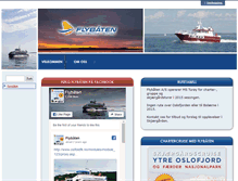 Tablet Screenshot of flybaten.no